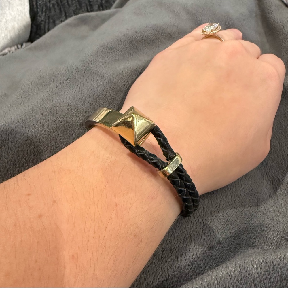 The Limited Gold and Black Braided Bracelet
